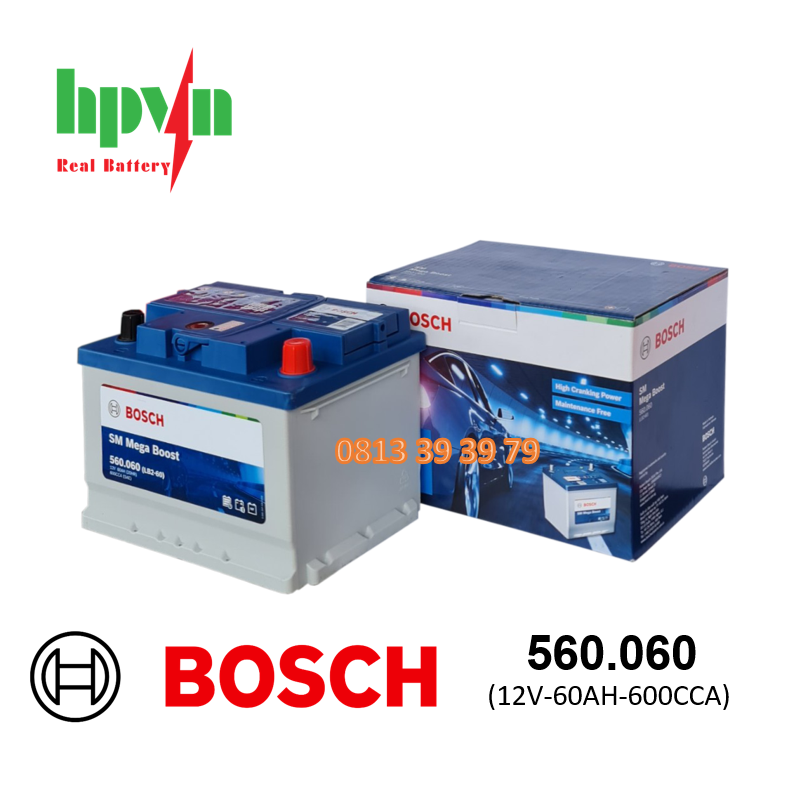 ẮC QUY BOSCH 560.060 (12V-60AH)